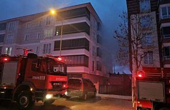 Çorum'da evde çıkan yangında 4 kişi dumandan etkilendi