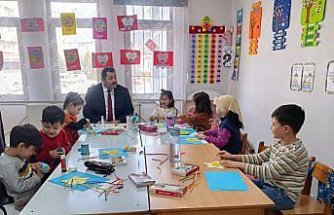 Gümüşhacıköy Müftüsü Verim'den 4-6 yaş Kur'an kursuna ziyaret