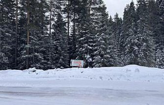 Ilgaz Dağı'nda kar yağışı ve sis etkili oluyor