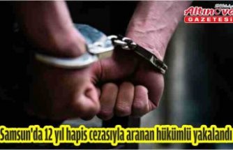 Samsun'da 12 yıl hapis cezasıyla aranan hükümlü yakalandı