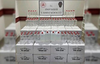Sinop'ta sahte içki operasyonunda bir kişi yakalandı