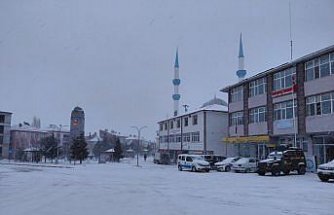 Tokat'ın Başçiftlik ilçesinde kar yağışı etkili oluyor