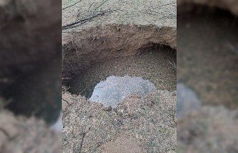 Tokat'ta arazide çöküntü oluştu