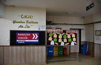 Vezirköprü'de okulda ramazan ayına özel etkinlikler hazırlandı