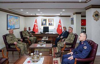 9. Kolordu ve Garnizon Komutanı Tümgeneral Akyıldız, Vali Ergün'ü ziyaret etti