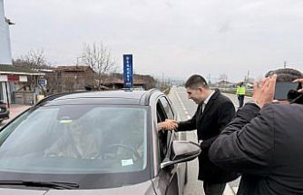 Alaçam Kaymakamı Kayabaşı ve Belediye Başkanı Özdemir trafik denetimine katıldı