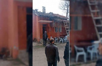 Göynük'te çıkan çatı yangını söndürüldü