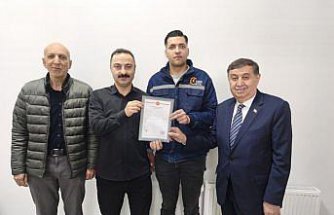 Havza OSB'de üretime geçen fabrikanın tapusu verildi