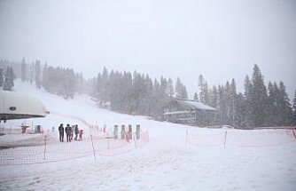 Ilgaz Dağı'nda kar yağışı etkili oluyor