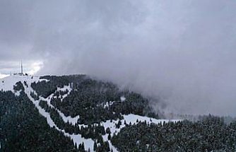 Ilgaz Dağı'nda sis havadan görüntülendi