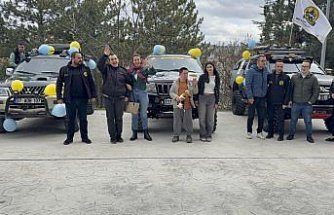 Kastamonu'da özel bireyler off-road araçlarıyla şehir turu attı