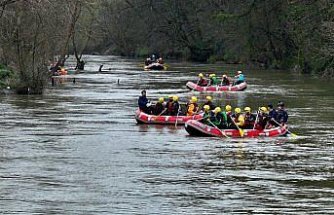 Melen Çayı'nda rafting sezonu açıldı