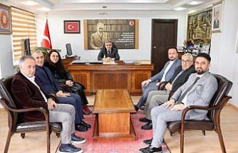 Muhasebe Haftası dolayısıyla Merzifon Kaymakamı Karaaslan'a ziyaret