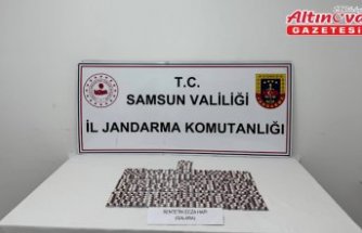 Samsun'da uyuşturucu operasyonunda 630 sentetik ecza hapı ele geçirdi
