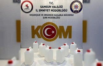 Samsun'da sahte içki operasyonunda 1 zanlı yakalandı