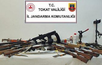 Tokat'ta tarihi eser ve silah kaçakçılığı operasyonunda 6 zanlı yakalandı