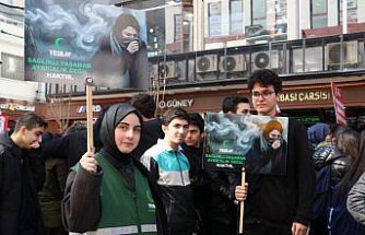 Trabzon'da Yeşilay Haftası dolayısıyla yürüyüş düzenlendi