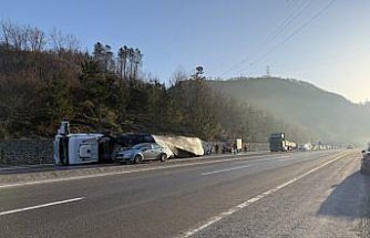 Zonguldak-Ankara kara yolundaki trafik kazalarında 10 kişi yaralandı