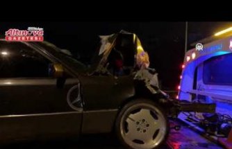 Samsun'da 8 otomobilin karıştığı zincirleme trafik kazasında 2 kişi yaralandı