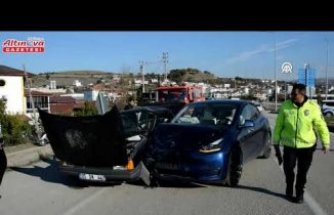 Samsun'da iki otomobilin karıştığı kazada 1 kişi yaralandı