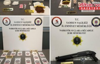 Samsun'da uyuşturucu operasyonunda 9 zanlı yakalandı