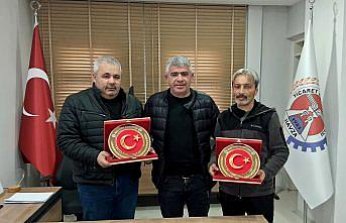 Havza TSO'dan gazetecilere plaket