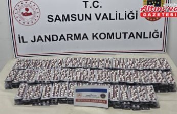 Samsun'da asma tavana saklanan 7 bin 9 uyuşturucu hap ele geçirildi