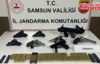 Samsun'da çok sayıda mühimmat ele geçirildi, 1 kişi tutuklandı