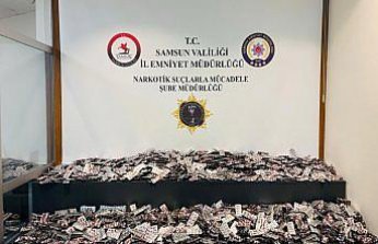 Samsun'da 24 bin sentetik ecza hap ele geçirildi