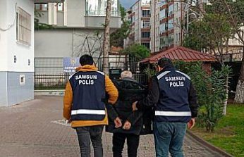 Bafra'da 35 yıl 7 ay hapis cezası bulunan firari hükümlü yakalandı