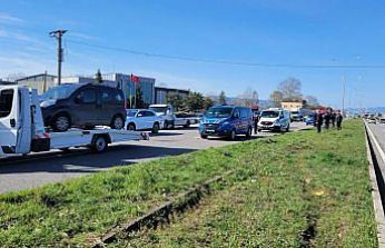 Samsun'da iki aracın çarptığı yaya hayatını kaybetti