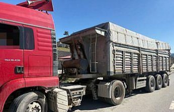 Samsun'da kantara girmeyen çekiciye 48 bin 70 lira ceza verildi