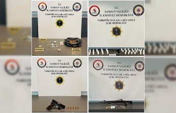 Samsun'da uyuşturucu operasyonlarında 7 zanlı yakalandı
