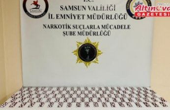 Samsun'da 1192 uyuşturucu hap ele geçirildi
