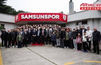 Samsunspor'da bayramlaşma töreni düzenlendi