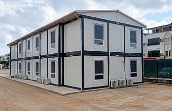 Karmod Antalya'da rezidans projesine konteyner ofis kurdu