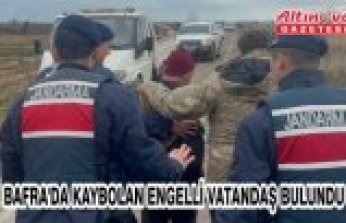 Bafra'da kaybolan engelli vatandaş bulundu