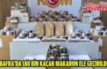Bafra'da 180 bin kaçak makaron ele geçirildi