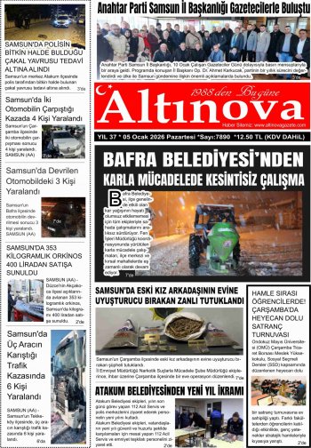 Bafra Haber, Bafrahaber, Bafra Haberleri, altinovagazete.com - 05.01.2026 Manşeti