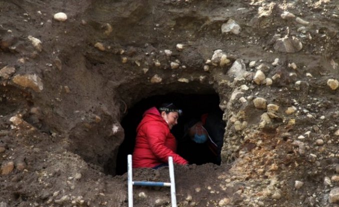 Samsun'da toprak kayması sonucu Helenistik dönemde kullanılan mezar ortaya çıktı