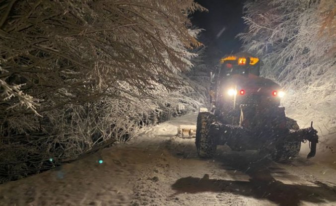Düzce ve Bolu'da kar nedeniyle 149 köy yolu ulaşıma kapandı