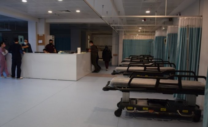 Düzce Üniversitesi Hastanesinin acil servis sarı alanı yenilendi