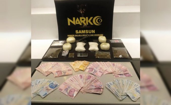 Samsun'da düzenlenen uyuşturucu operasyonunda 2 zanlı tutuklandı