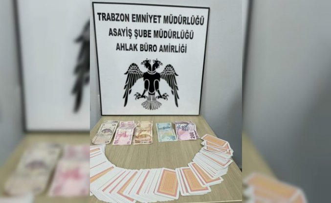 Trabzon'da kumar operasyonunda 4 kişi suçüstü yakalandı