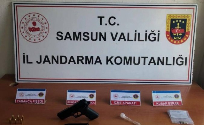 Samsun'da uyuşturucu bulunan aracın sürücüsüne para cezası verildi