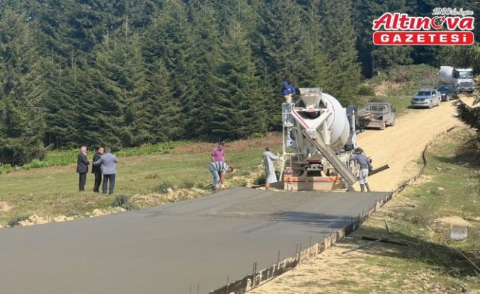 Piraziz'de yayla yolunda çalışma başlatıldı