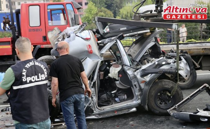 Trabzon'da zincirleme trafik kazasında 3 kişi yaralandı