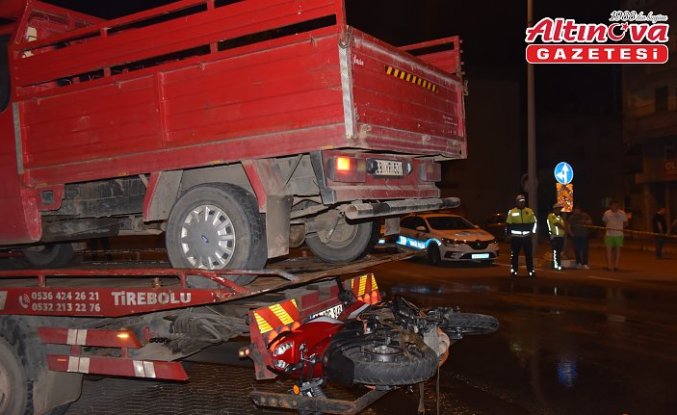 Giresun'da kamyonet ile çarpışan motosikletin sürücüsü yaşamını yitirdi