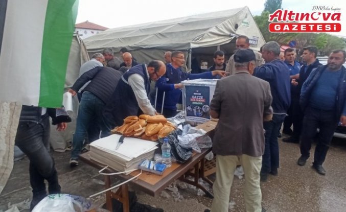 Sulusaray'da Gazze için kermes düzenlendi