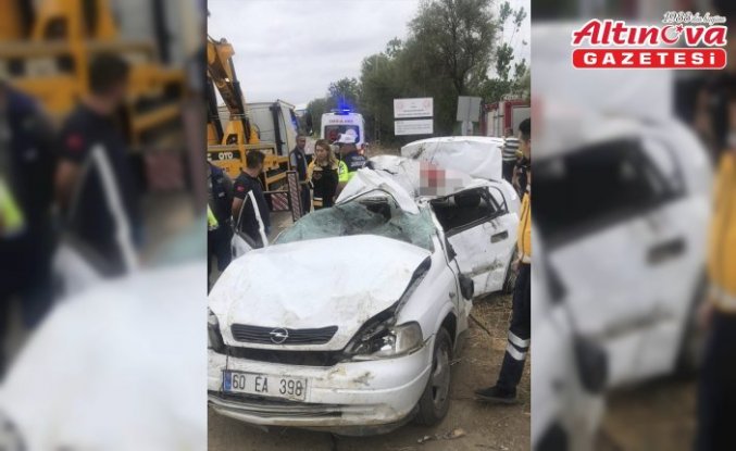 Tokat'ta devrilen otomobilin sürücüsü öldü